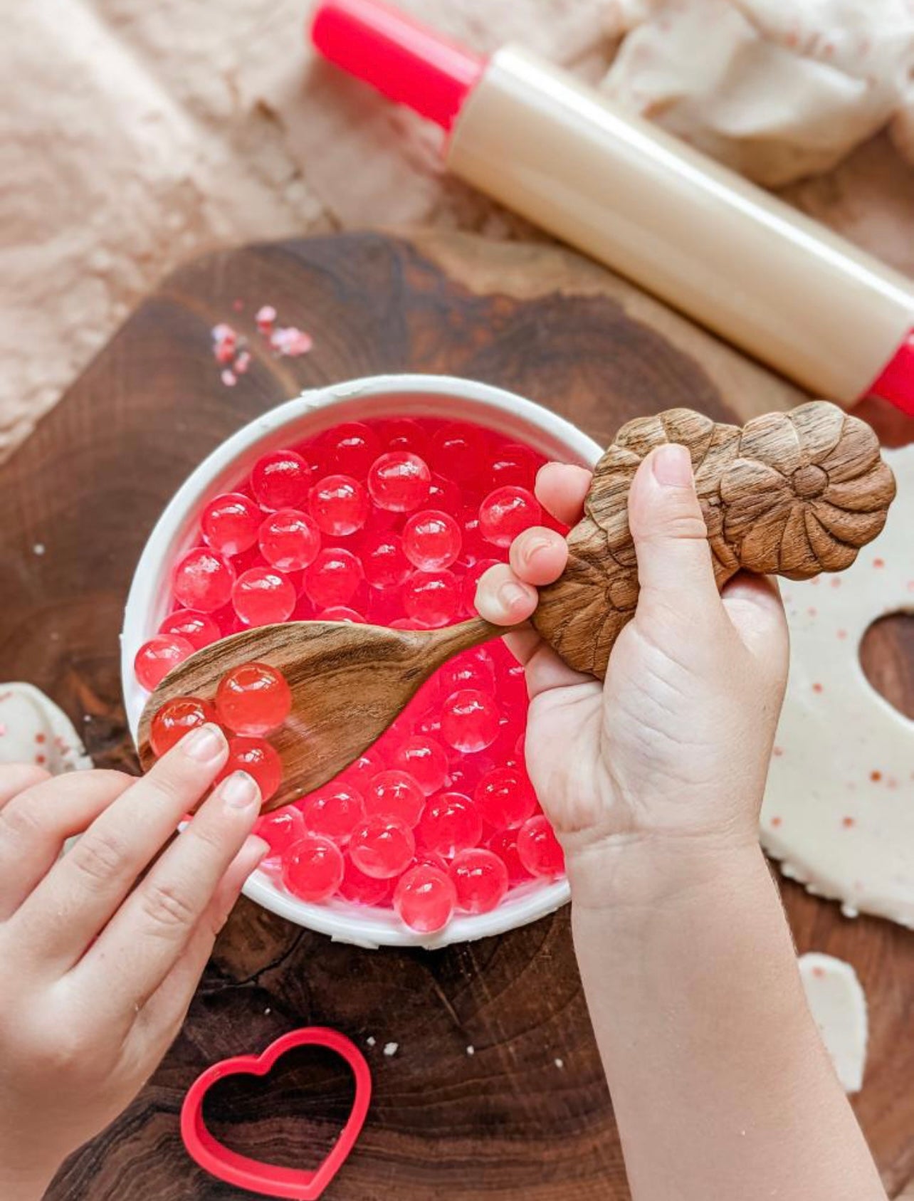 Triple flower spoon