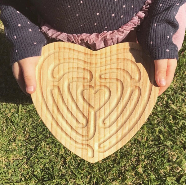 Small Heart Shaped Finger Labyrinth