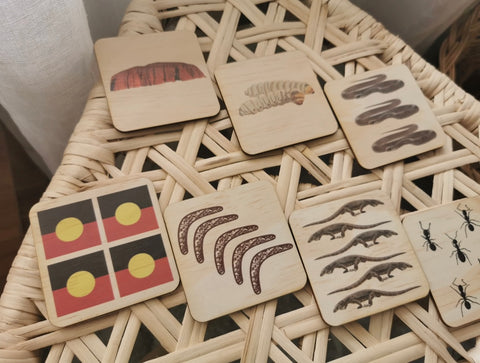 Indigenous themed 1-12 picture counting tiles