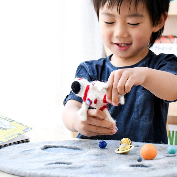 Moon crater + astronaut space playscape