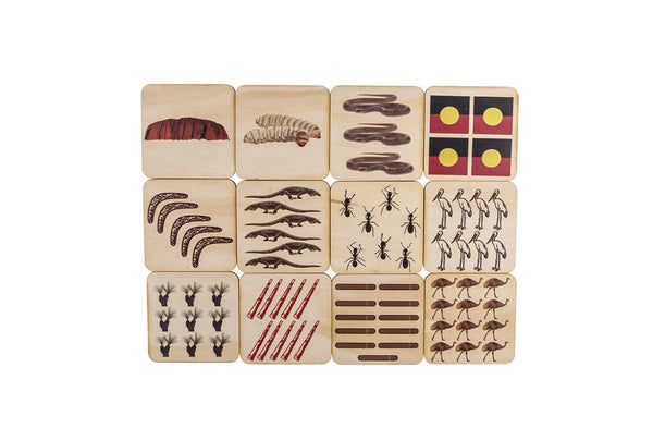 Indigenous themed 1-12 picture counting tiles