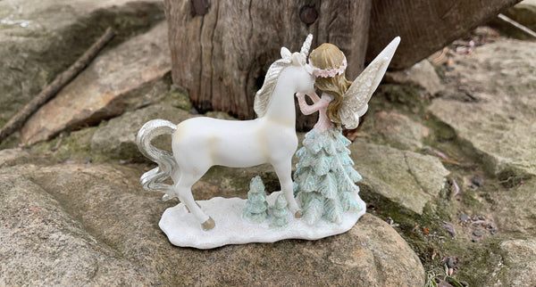 Snow Fairy with Unicorn