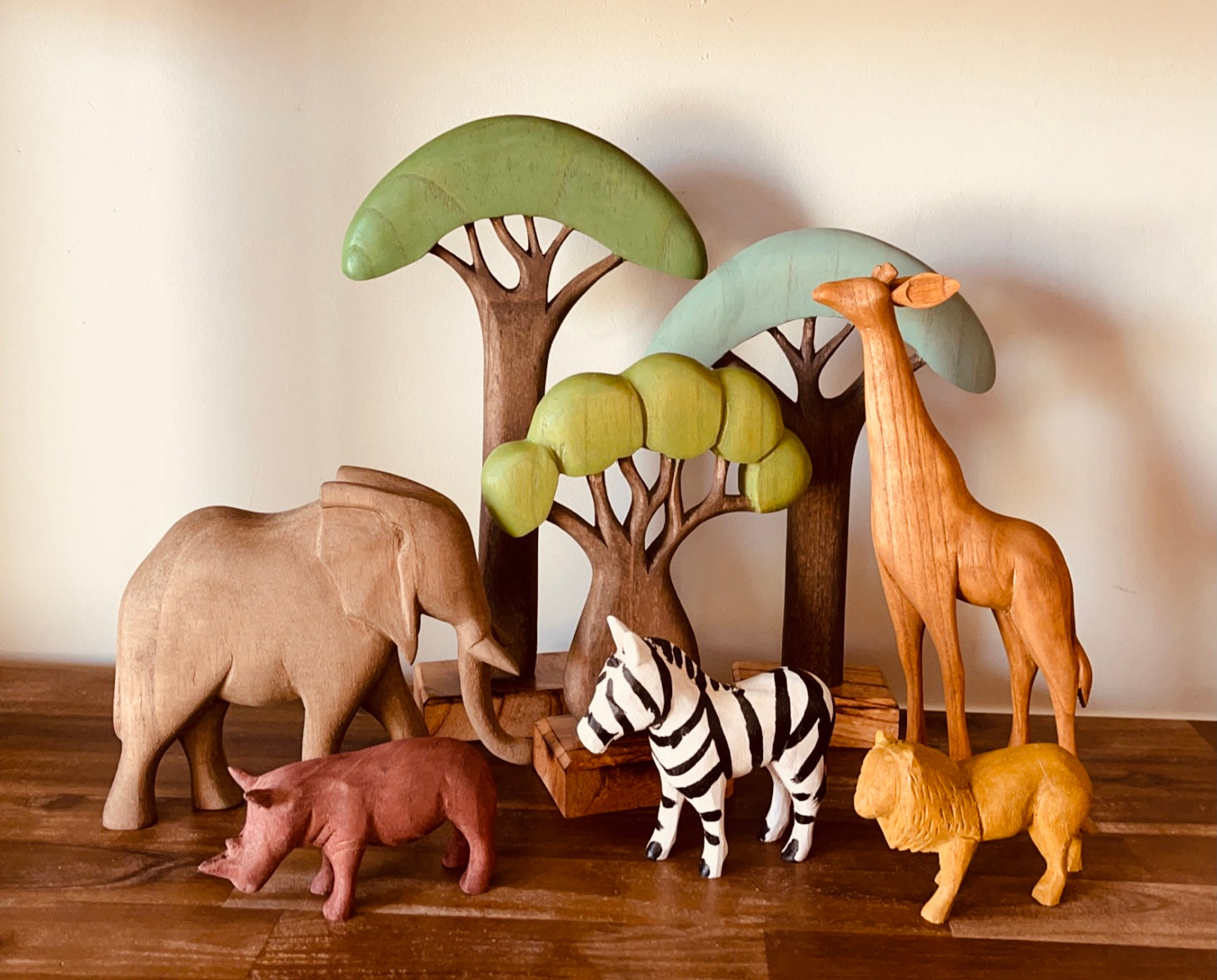 Africa Wood Animals (Set of 6)