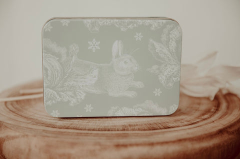 Winter rabbit tin