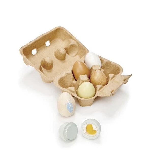 Wooden Eggs (Tender Leaf Toys)