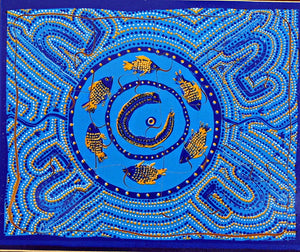 Aboriginal Winanggaay puzzle- Fish Billabong