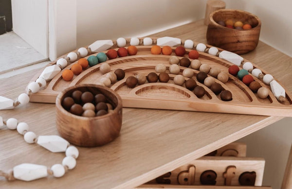 Two Toned Wooden Balls (set of 50)
