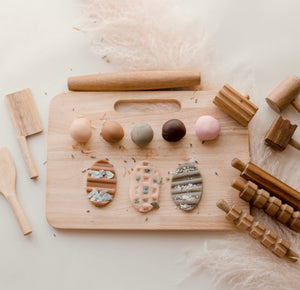 Wooden Play dough kit