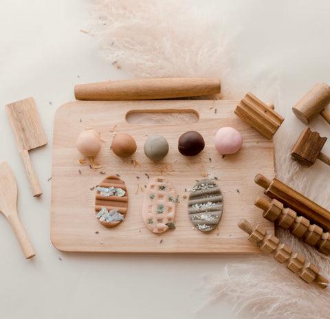 Wooden Play dough kit