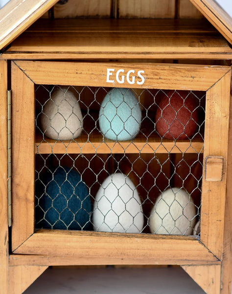Felt eggs (7 types of poultry eggs)