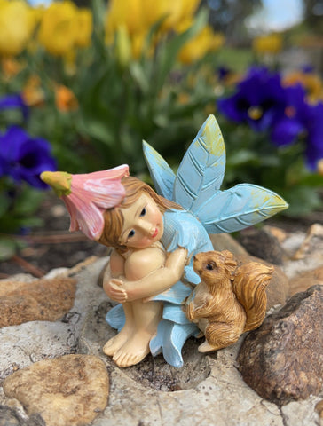 Garden Fairy w/Squirrel