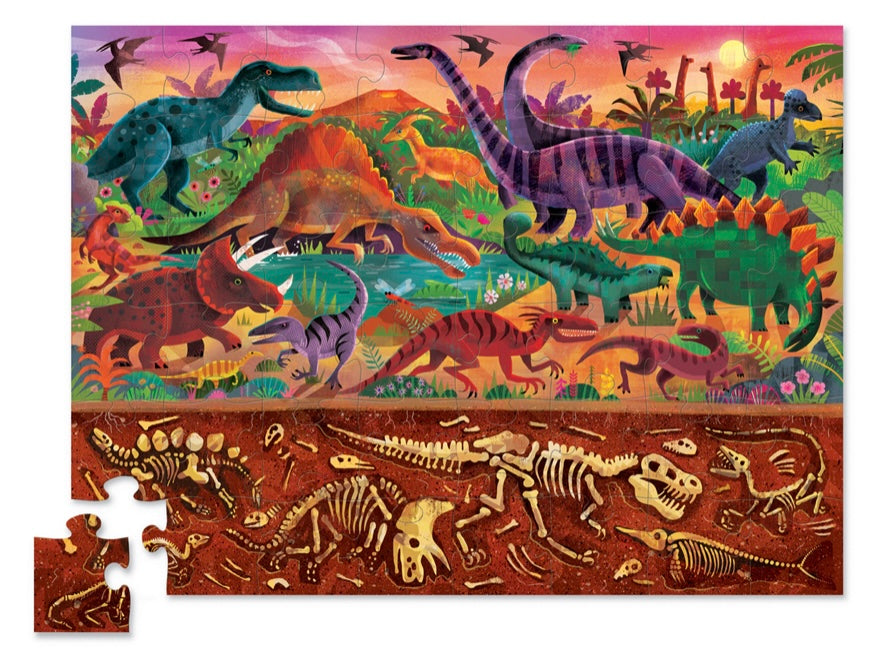 Above & below- Dinosaur world 48pc puzzle