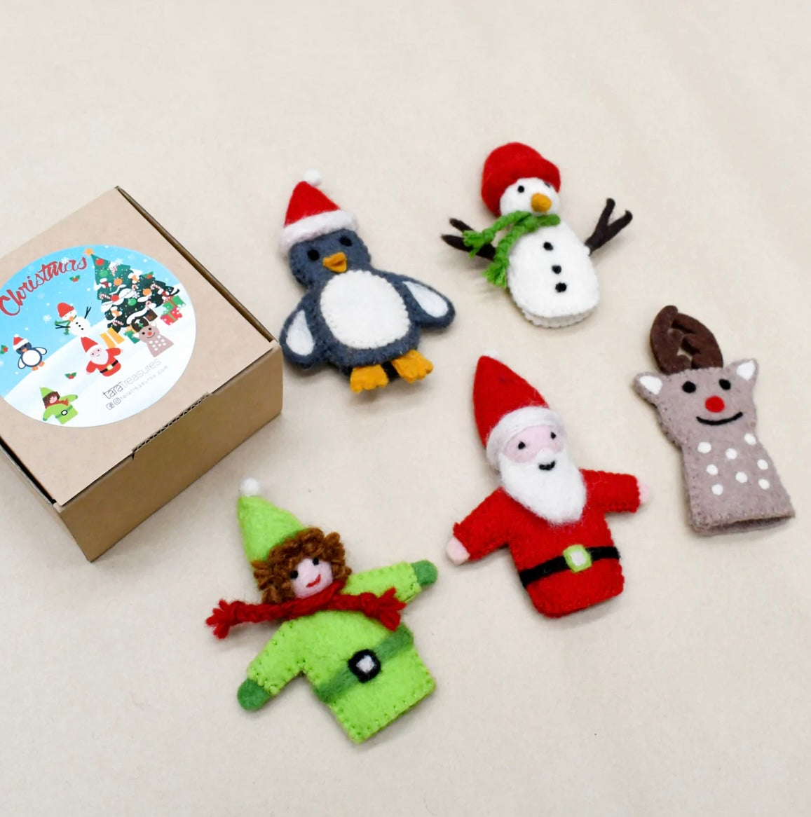 Christmas Santa, Finger Puppet Set – Three Wild Sprouts