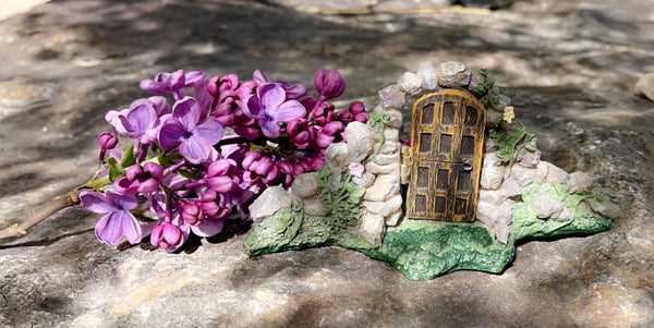 Fairy Garden Door with Stone Arch